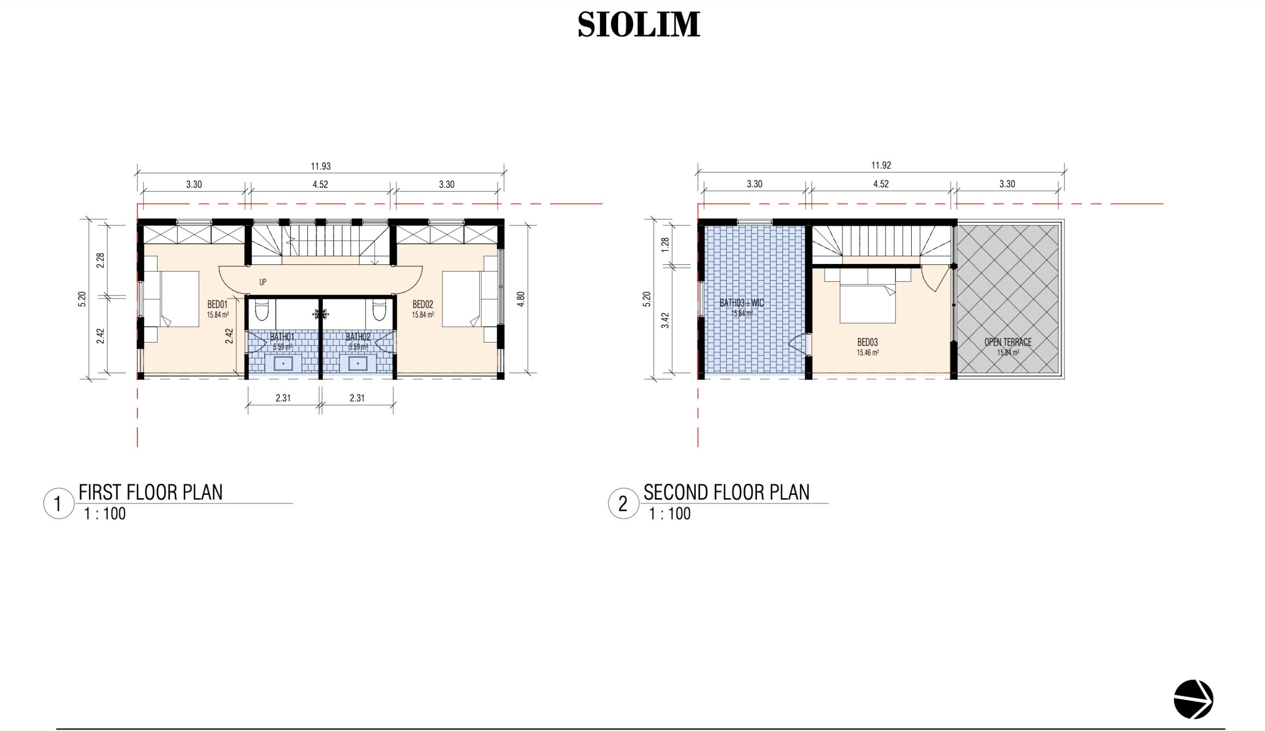 3 Bedroom (First & Second)